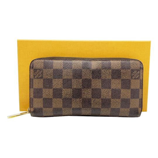 Louis Vuitton Brown Zippy Damier Ebene Wallet