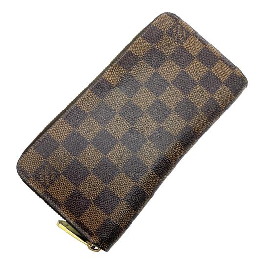 Louis Vuitton Brown Zippy Damier Ebene Wallet
