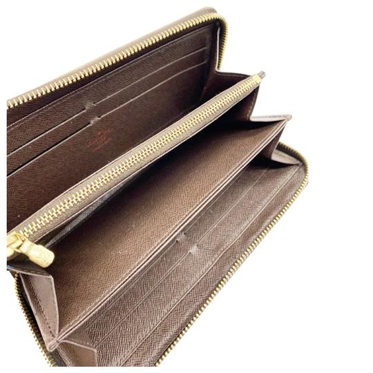 Louis Vuitton Brown Zippy Damier Ebene Wallet