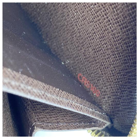 Louis Vuitton Brown Zippy Damier Ebene Wallet