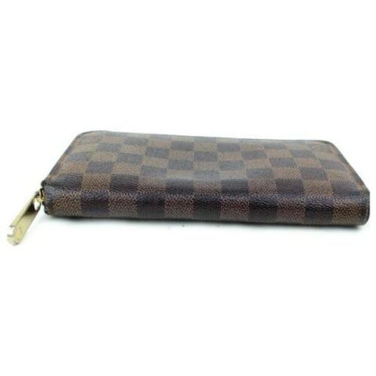 Louis Vuitton Brown Zippy Damier Ebene Zip Around Wallet