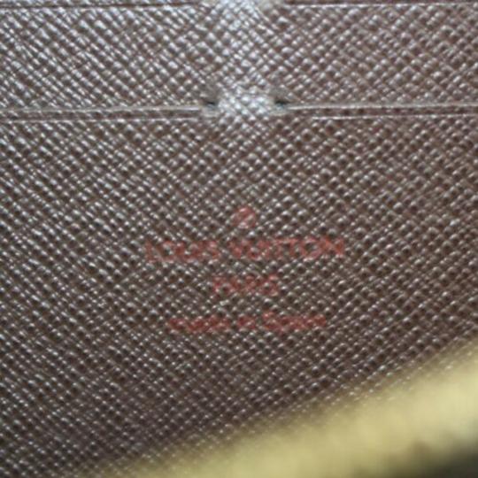 Louis Vuitton Brown Zippy Damier Ebene Zip Around Wallet