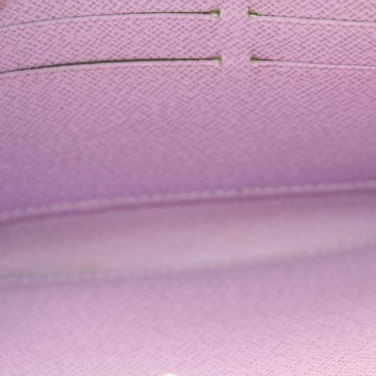 Louis Vuitton Brown Zippy Illustre Damier Ebene Violette Wallet