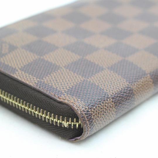 Louis Vuitton Brown Zippy Illustre Damier Ebene Violette Wallet