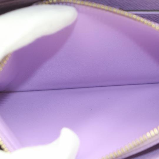 Louis Vuitton Brown Zippy Illustre Damier Ebene Violette Wallet