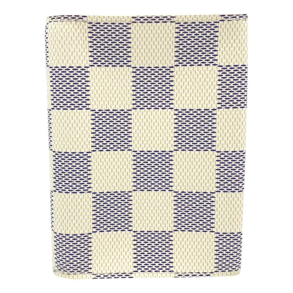 Louis Vuitton White Damier Azur Enveloppe Cartes De Visite Card Case Holder Wallet