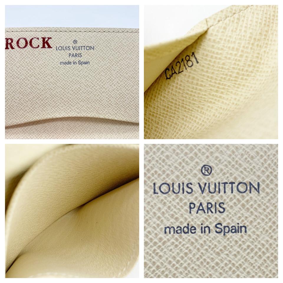 Louis Vuitton White Damier Azur Enveloppe Cartes De Visite Card Case Holder Wallet