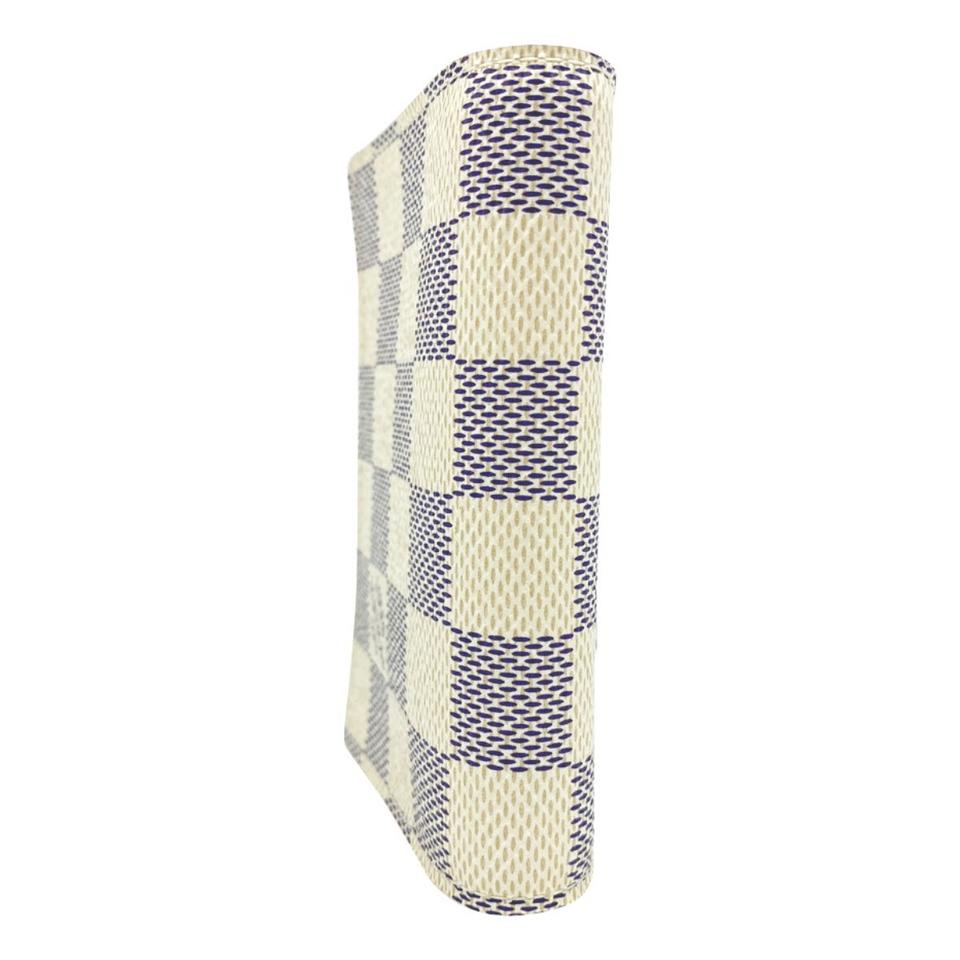 Louis Vuitton White Damier Azur Enveloppe Cartes De Visite Card Case Holder Wallet