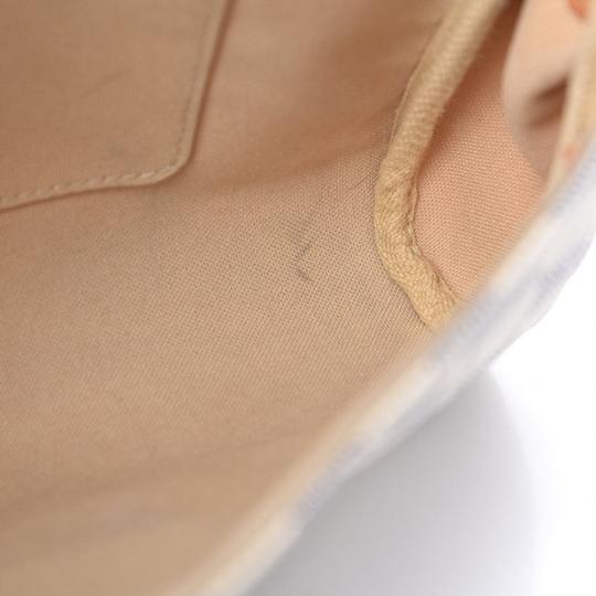 Louis Vuitton Favorite Damier Azur Mm White Canvas Shoulder Bag