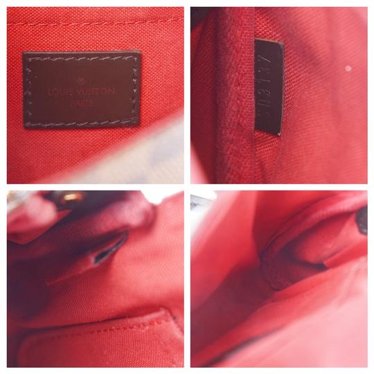 Louis Vuitton Favorite Damier Ebene Pm Brown Coated Canvas Clutch