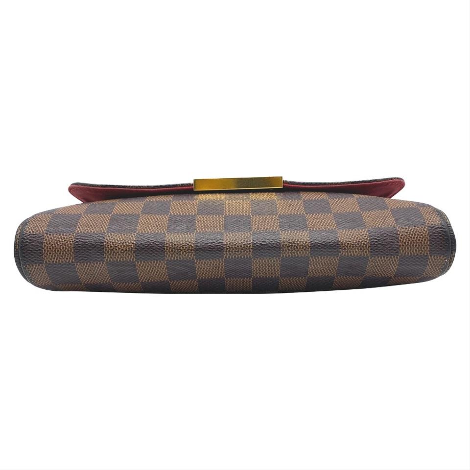 Louis Vuitton Favorite Mm Brown Damier Ebene Canvas Shoulder Bag
