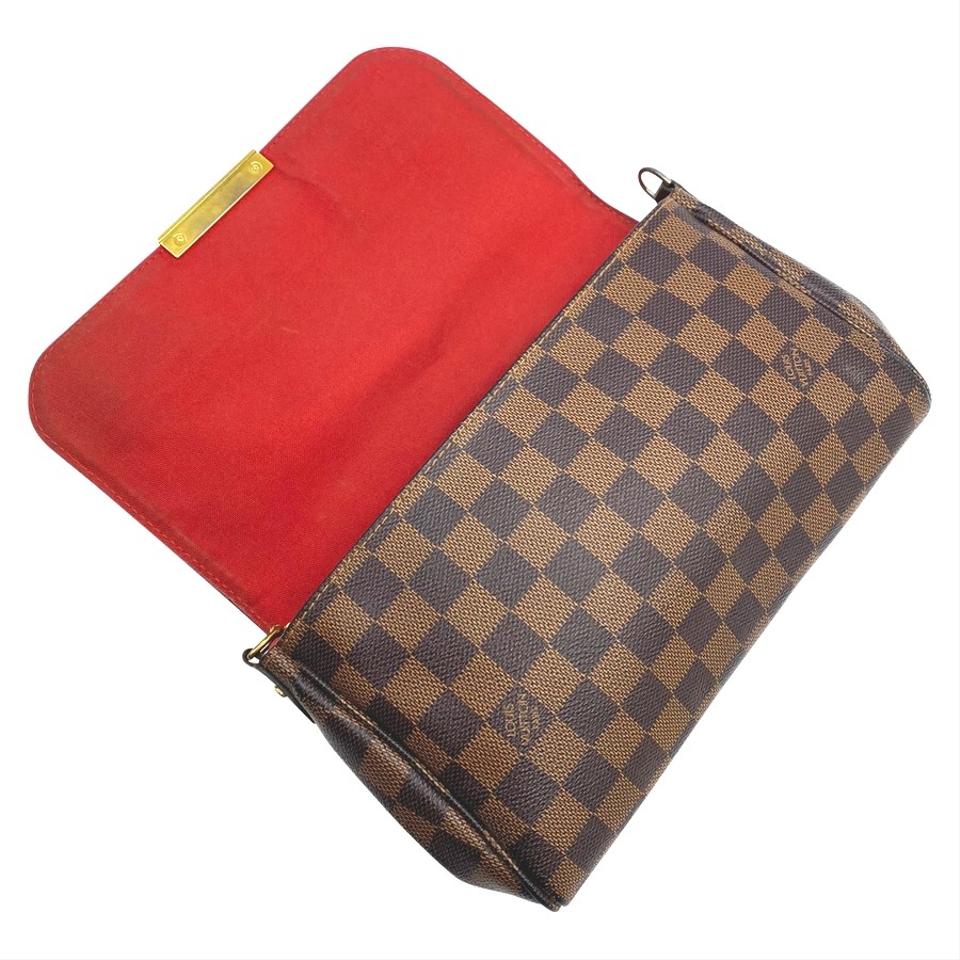 Louis Vuitton Favorite Mm Brown Damier Ebene Canvas Shoulder Bag
