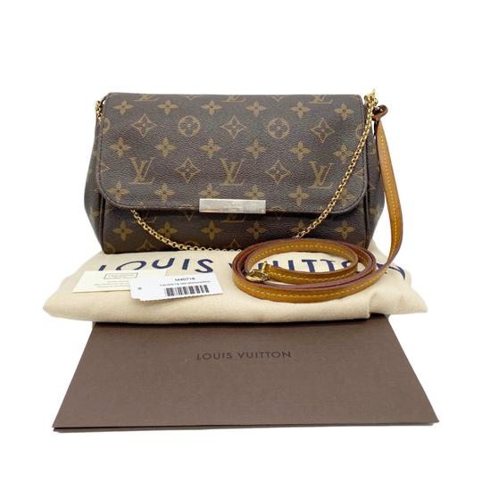 Louis Vuitton Favorite Mm Brown Monogram Canvas Shoulder Bag