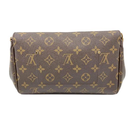 Louis Vuitton Favorite Mm Brown Monogram Canvas Shoulder Bag