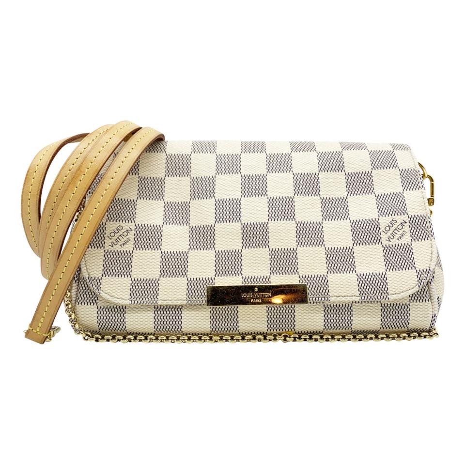 Louis Vuitton Favorite Pm Blue Damier Azur Canvas Clutch