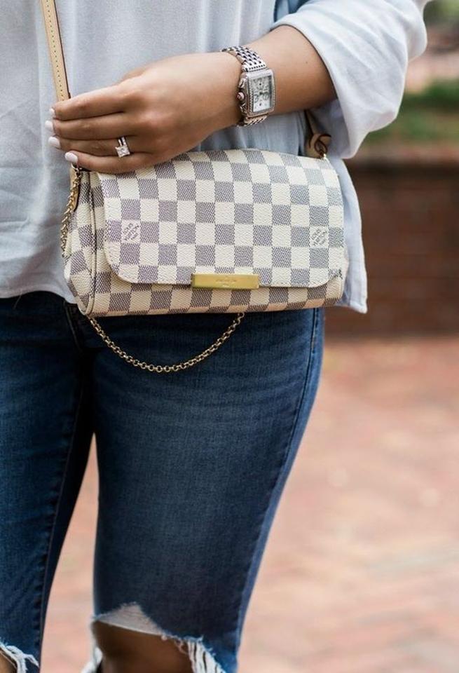 Louis Vuitton Favorite Pm Blue Damier Azur Canvas Clutch