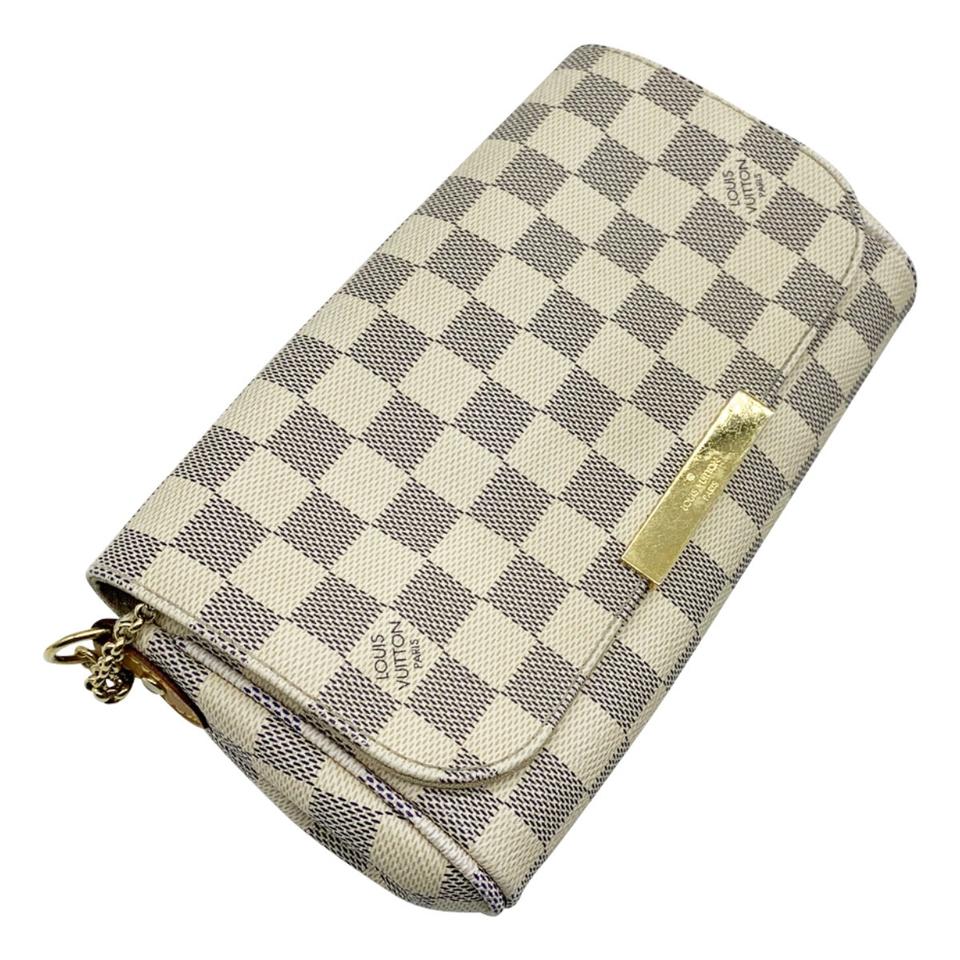 Louis Vuitton Favorite Pm Blue Damier Azur Canvas Clutch