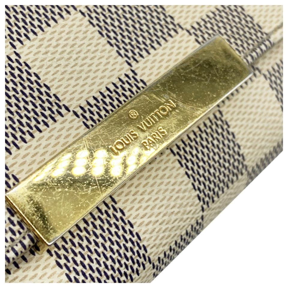 Louis Vuitton Favorite Pm Blue Damier Azur Canvas Clutch