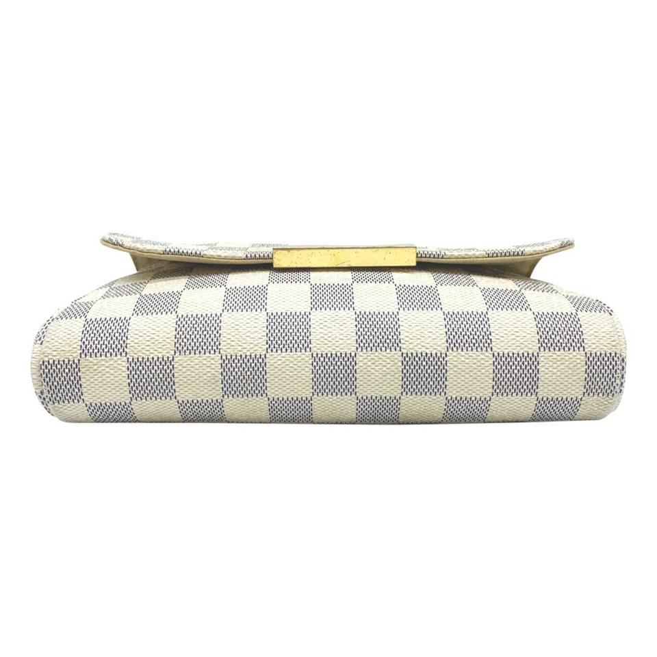 Louis Vuitton Favorite Pm White Damier Azur Canvas Cross Body Bag