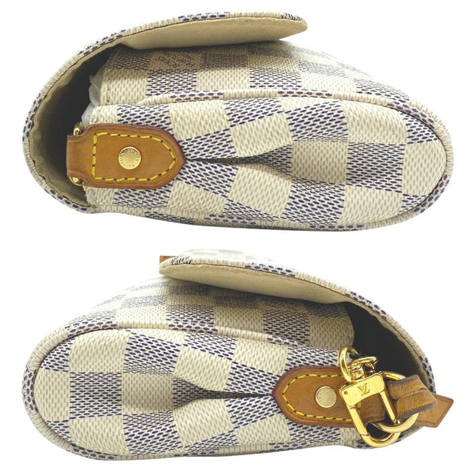 Louis Vuitton Favorite Pm White Damier Azur Canvas Cross Body Bag