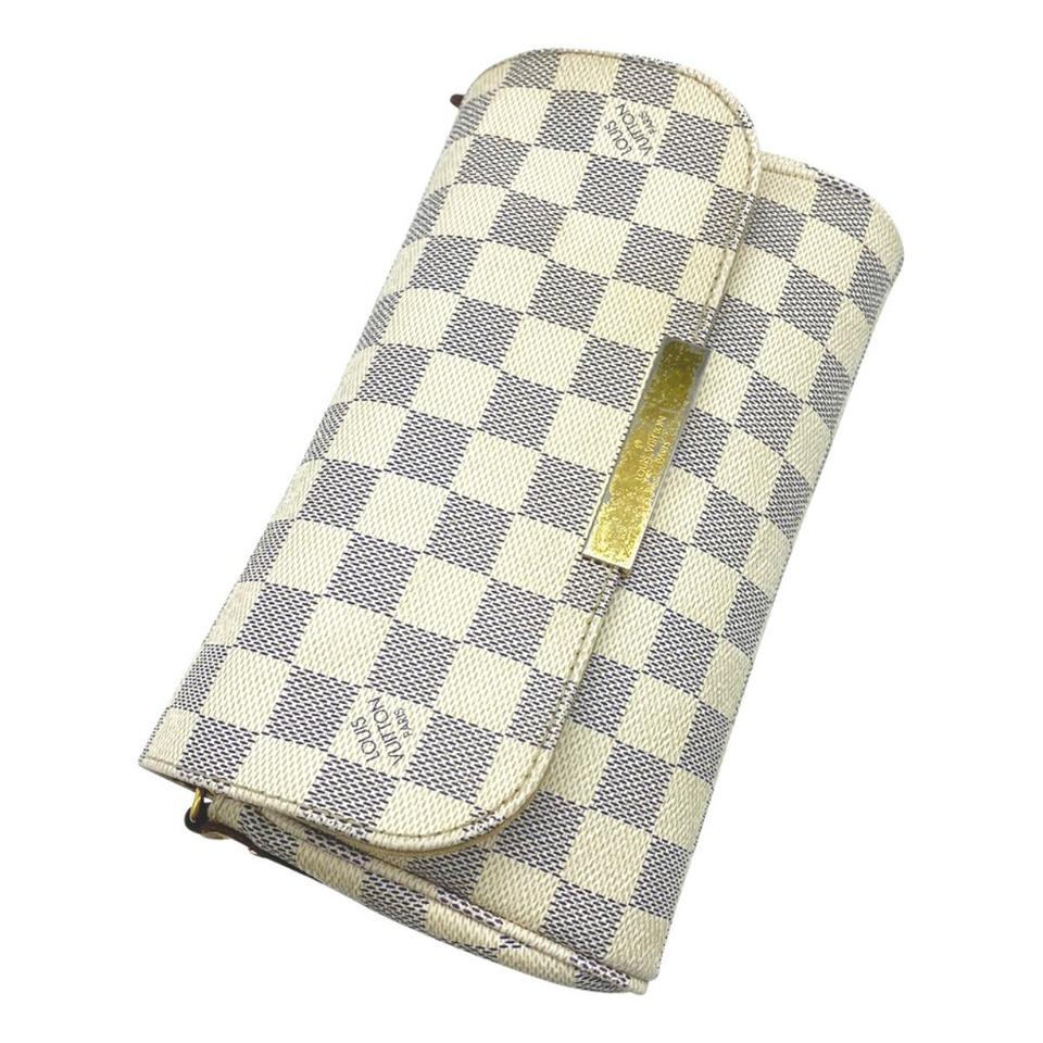 Louis Vuitton Favorite Pm White Damier Azur Canvas Cross Body Bag