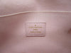 Louis Vuitton Felicie Damier Azur Rose Ballerine Chain White Coated Canvas Cross Body Bag