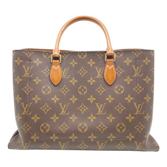 Louis Vuitton Flower Caramel Brown Monogram Canvas Tote