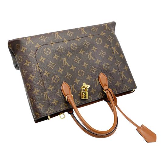 Louis Vuitton Flower Caramel Brown Monogram Canvas Tote