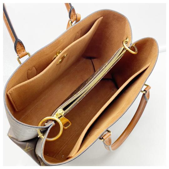 Louis Vuitton Flower Caramel Brown Monogram Canvas Tote