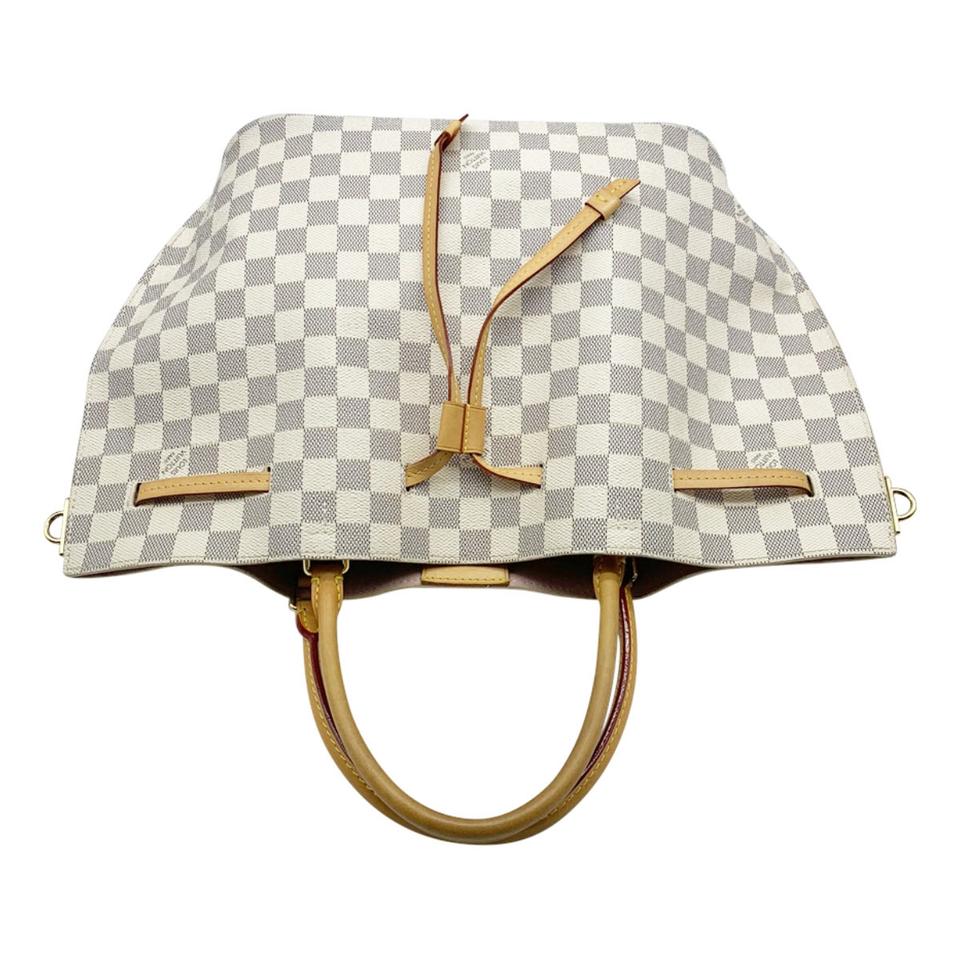 Louis Vuitton Girolata 2016 White Damier Azur Canvas Satchel