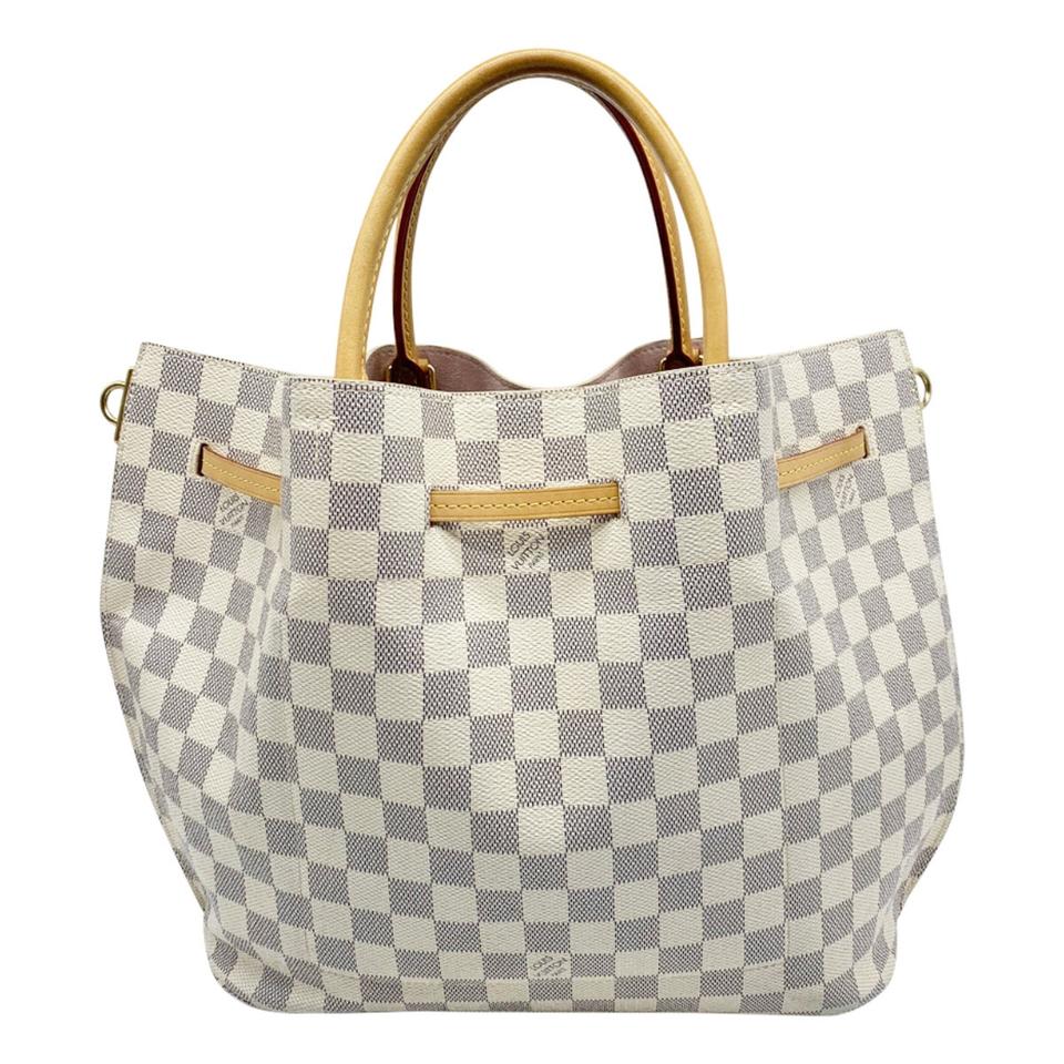 Louis Vuitton Girolata 2016 White Damier Azur Canvas Satchel