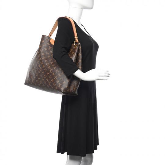 Louis Vuitton Graceful Hobo Mm Brown Monogram Canvas Tote
