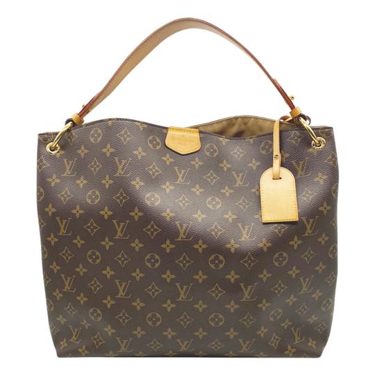 Louis Vuitton Graceful Hobo Mm Brown Monogram Canvas Tote