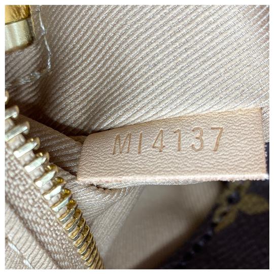 Louis Vuitton Graceful Hobo Mm Brown Monogram Canvas Tote