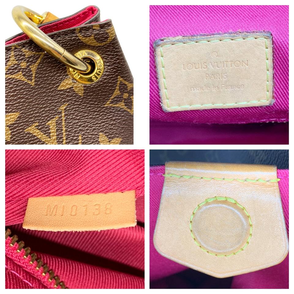 Louis Vuitton Graceful Mm Pivoine Brown Monogram Canvas Hobo Bag