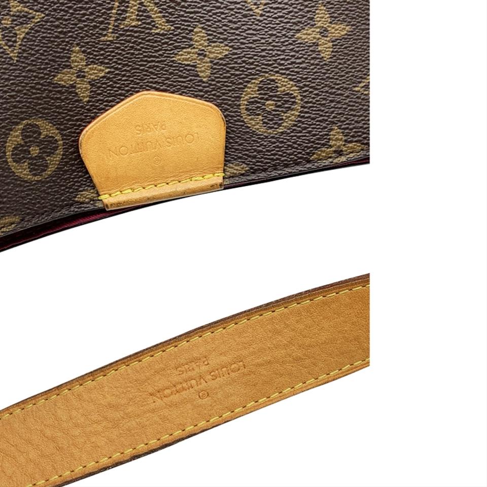 Louis Vuitton Graceful Mm Pivoine Brown Monogram Canvas Hobo Bag