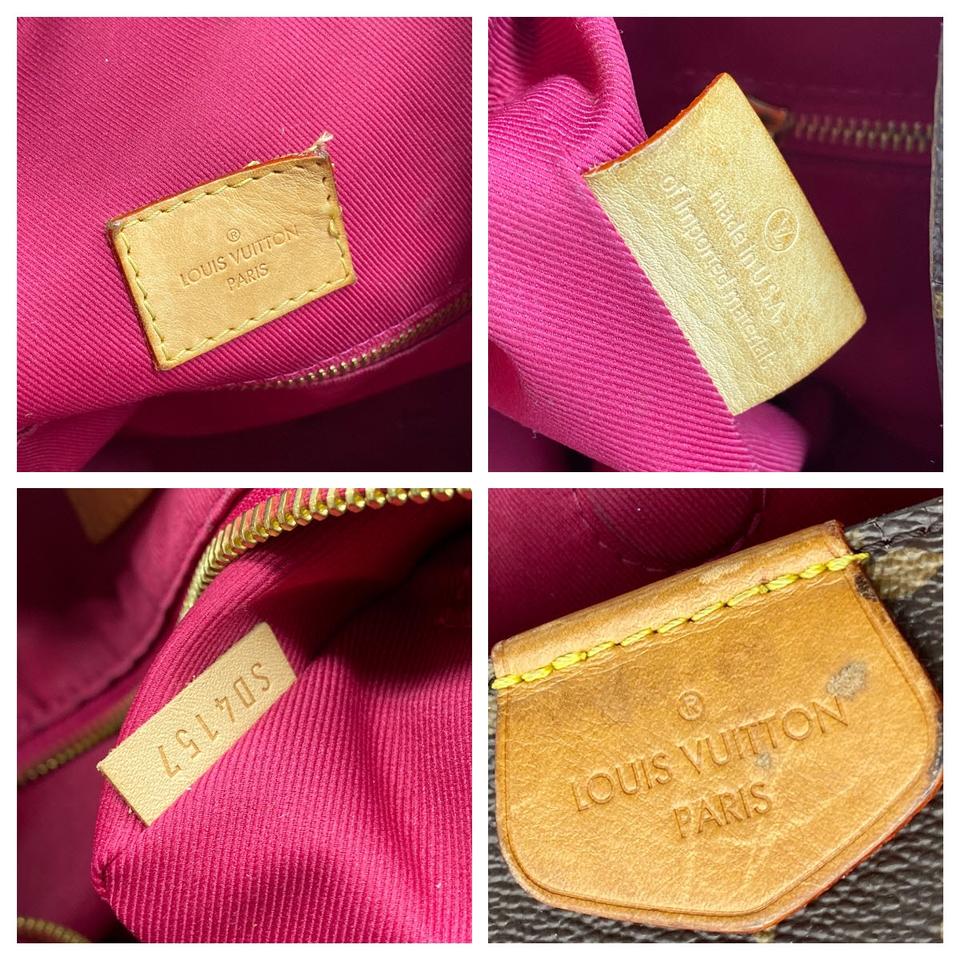 Louis Vuitton Graceful Mm Pivoine Brown Monogram Canvas Satchel