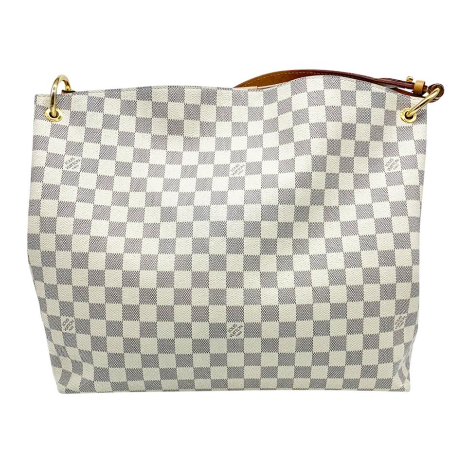 grey and white checkered louis vuittons
