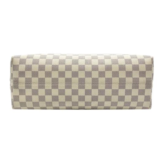 Louis Vuitton Graceful Mm White Damier Azur Canvas Hobo Bag