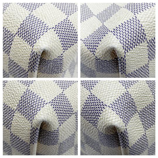 Louis Vuitton Graceful Mm White Damier Azur Canvas Hobo Bag