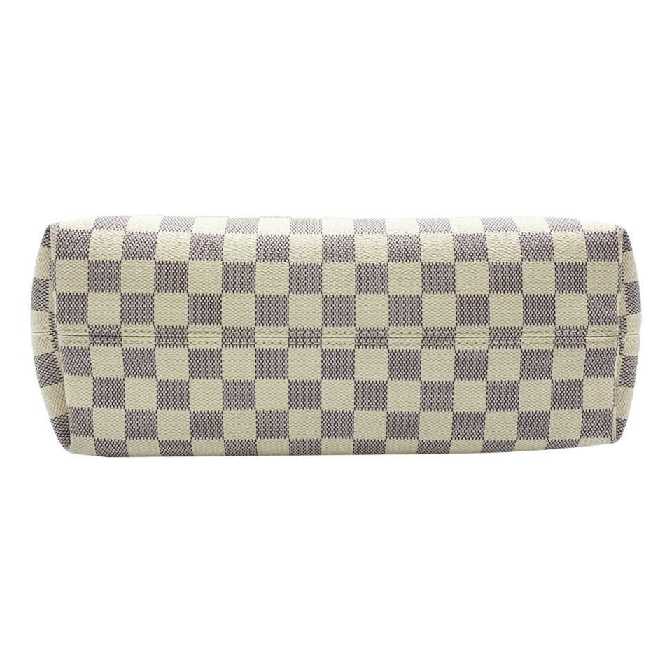 Louis Vuitton Graceful Pm 2018 Ballerine White Damier Azur Canvas Hobo Bag