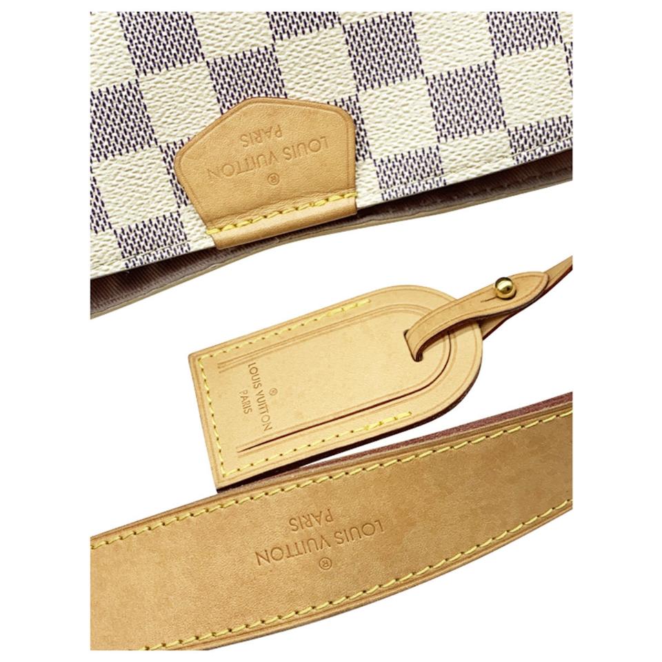 Louis Vuitton Graceful Pm 2018 Ballerine White Damier Azur Canvas Hobo Bag