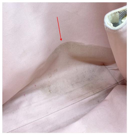 Louis Vuitton Graceful Pm Rose Ballerine White Damier Azur Canvas Hobo Bag