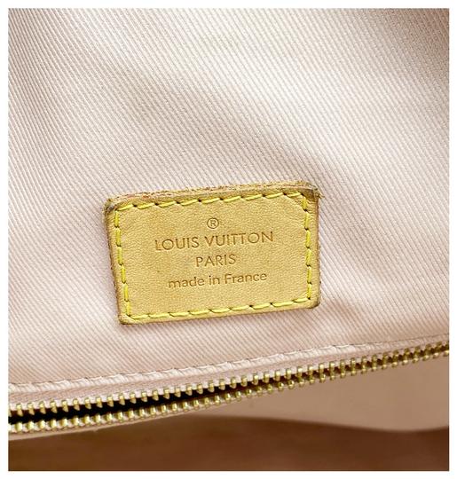 Louis Vuitton Graceful Pm Rose Ballerine White Damier Azur Canvas Hobo Bag