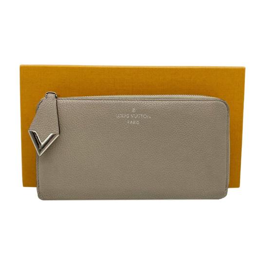 Louis Vuitton Grey Galet Veau Cachemire Leather Comete Wallet