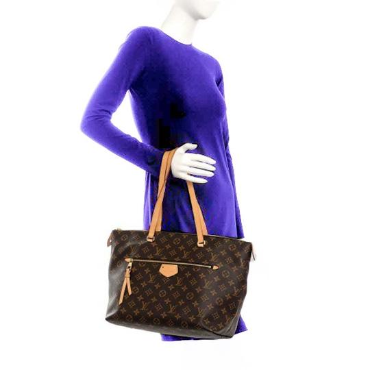 Louis Vuitton Iena Mm Brown Monogram Canvas Tote