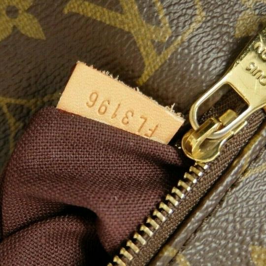 Louis Vuitton Iena Mm Brown Monogram Canvas Tote