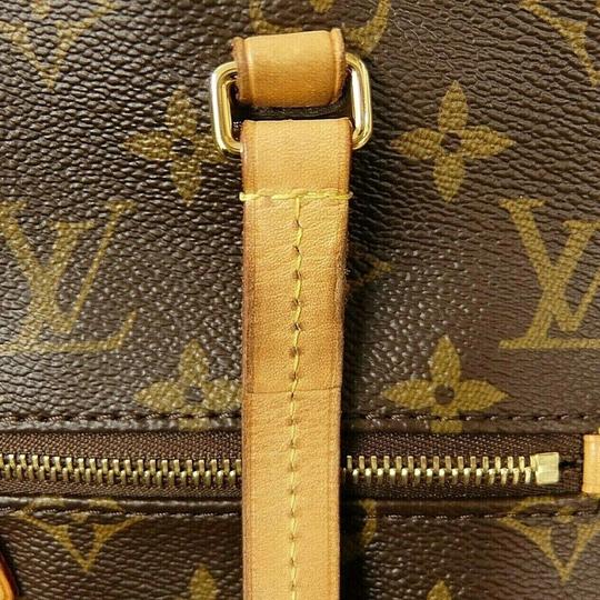 Louis Vuitton Iena Mm Brown Monogram Canvas Tote