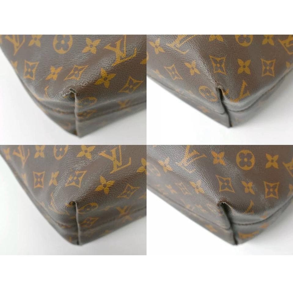 Louis Vuitton Iena Pm Monogram Tote Brown Coated Canvas Shoulder Bag