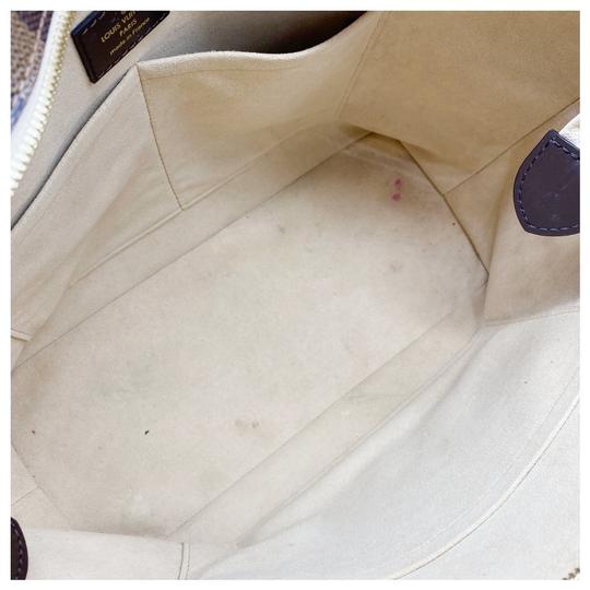 Louis Vuitton Jersey Creme Cream Damier Ébène Canvas Tote